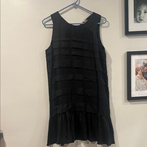 Zac Posen Black Tiered Mini Dress